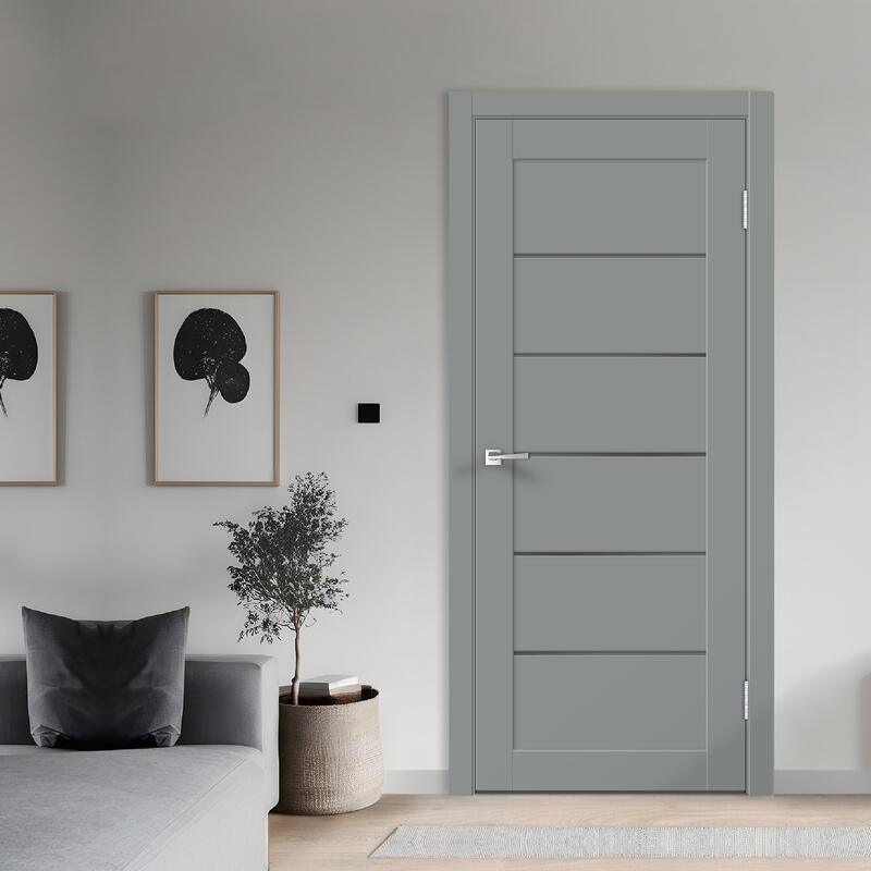 Серый Агат, 600х2000, LR, б/врезки замка и петель, стекло Мателюкс Графит