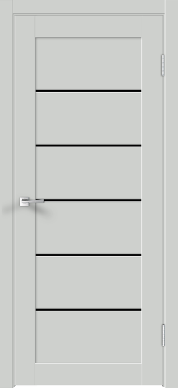 Межкомнатная дверь EMALUX LINEA 1 со стеклом без притвора Доломит 600х2000