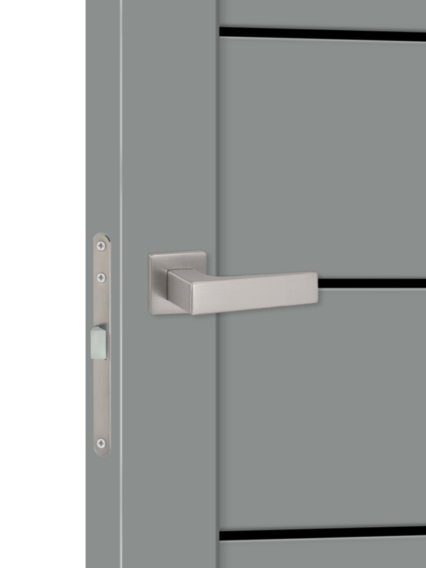 Серый Агат, 700х2000, LR, б/врезки замка и петель, стекло Лакобель черное