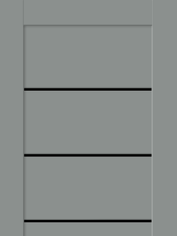 Серый Агат, 800х2000, LR, б/врезки замка и петель, стекло Лакобель черное