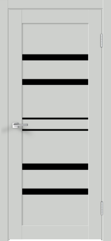 Доломит, 900х2000, LR, б/врезки замка и петель, стекло Лакобель черное