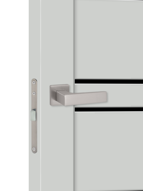 Доломит, 900х2000, LR, б/врезки замка и петель, стекло Лакобель черное