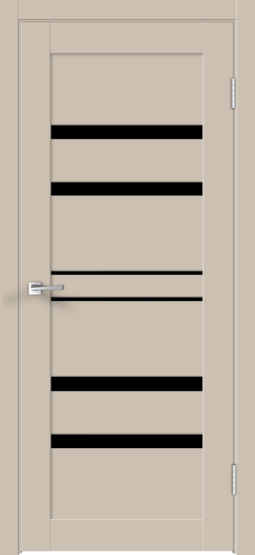 Кварцит, 700х2000, LR, б/врезки замка и петель, стекло Лакобель черное