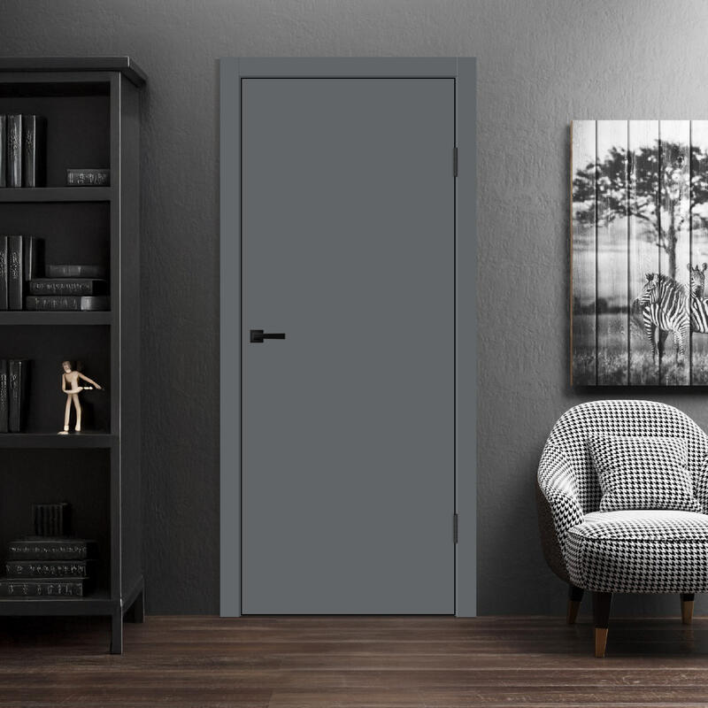 Вулкан, 600х2000, LR, б/врезки замка и петель, кромка ABS 2мм с 4х ст., цвет черный