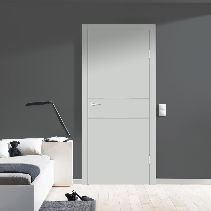 Доломит, 800х2000, LR, б/врезки замка и петель, кромка ABS 2мм с 4х ст., молдинг цвет алюм.