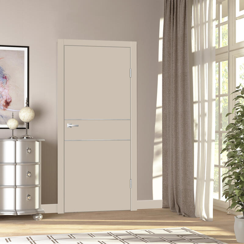 Кварцит, 600х2000, LR, б/врезки замка и петель, кромка ABS 2мм с 4х ст., молдинг цвет алюм.