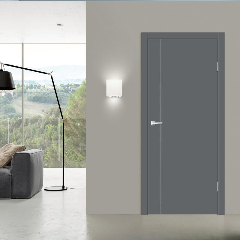 Вулкан, 800х2000, LR, б/врезки замка и петель, кромка ABS 2мм с 4х ст., молдинг цвет алюм.