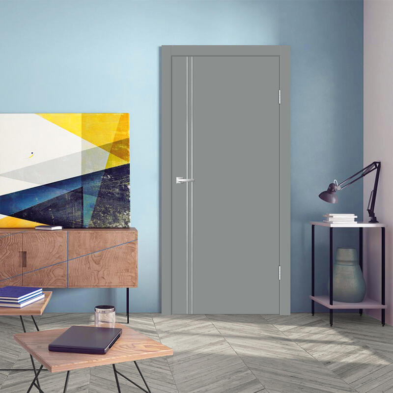 Серый Агат, 600х2000, LR, б/врезки замка и петель, кромка ABS 2мм с 4х ст., молдинг цвет алюм.