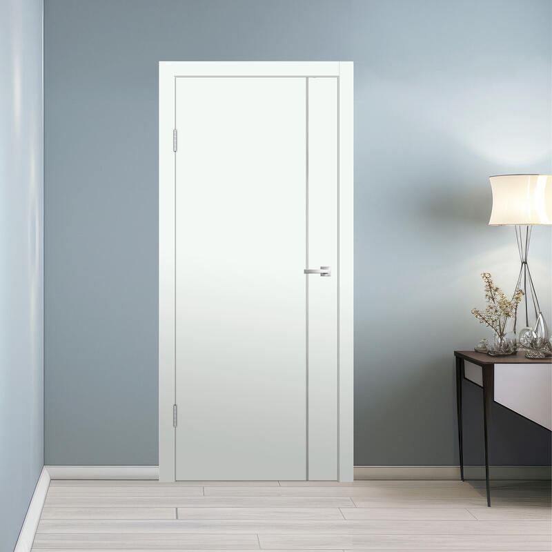 Эльбрус, 800х2000, LR, б/врезки замка и петель, кромка ABS 2мм с 4х ст., молдинг цвет алюм.