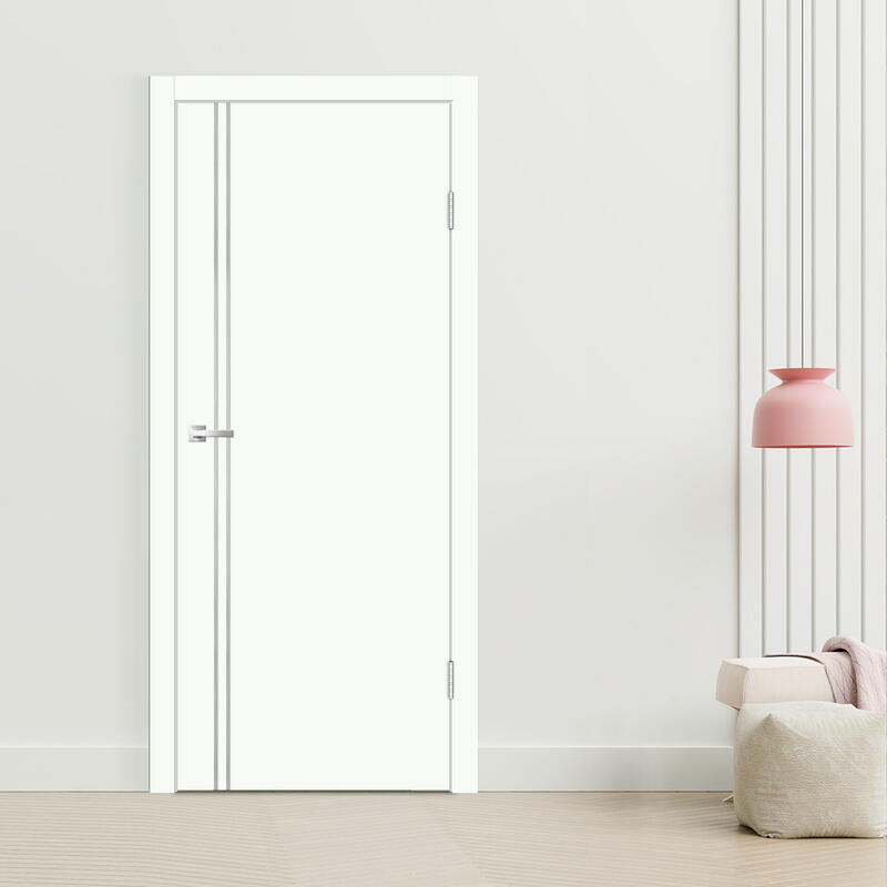 Белый Опал, 600х2000, LR, б/врезки замка и петель, кромка ABS 2мм с 4х ст., молдинг цвет алюм.