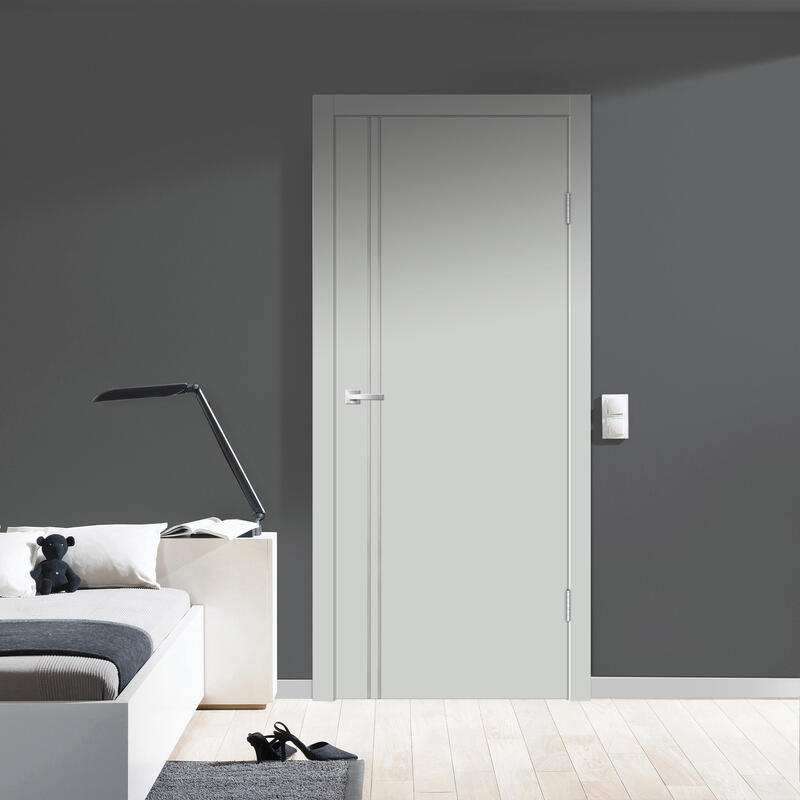 Доломит, 900х2000, LR, б/врезки замка и петель, кромка ABS 2мм с 4х ст., молдинг цвет алюм.