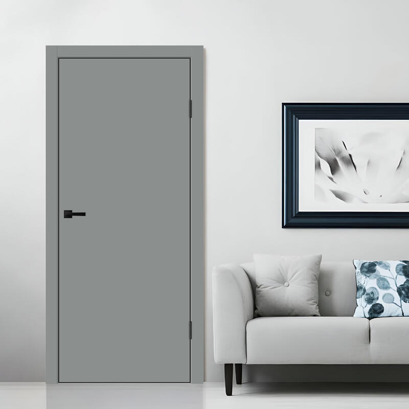 Серый Агат, 700х2000, LR, з. M1895 BL (черный), без врезки п/петли, чёрная алюм. кромка с 4х ст.