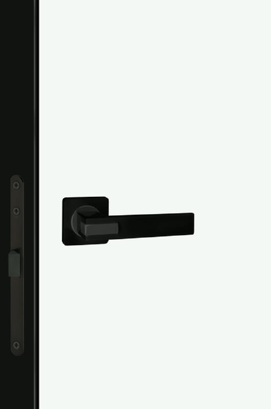 Эльбрус, 600х2000, LR, з. M1895 BL (черный), без врезки п/петли, чёрная алюм. кромка с 4х ст.