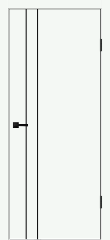 Эльбрус, 800х2000, LR, з. M1895 BL (черный), без врезки п/петли, чёрная алюм. кромка с 4х ст.