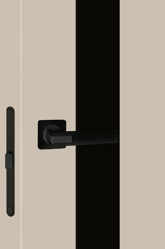 Кварцит, 900х2000, LR, б/врезки замка и петель, стекло Лакобель черное, кромка ABS 2мм с 4х ст.