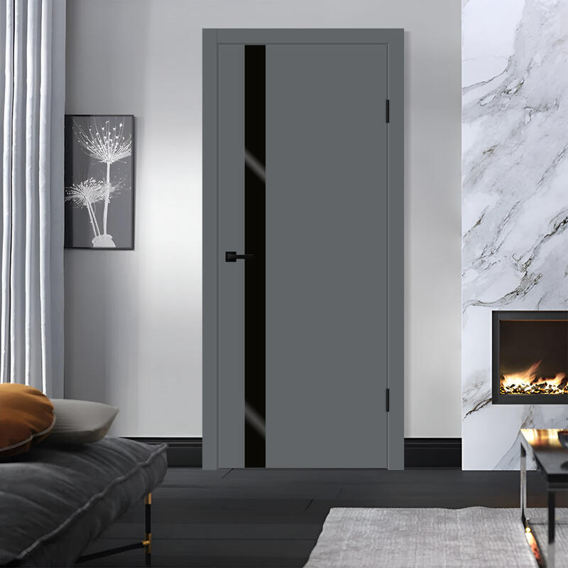 Вулкан, 600х2000, LR, б/врезки замка и петель, стекло Лакобель черное, кромка ABS 2мм с 4х ст.