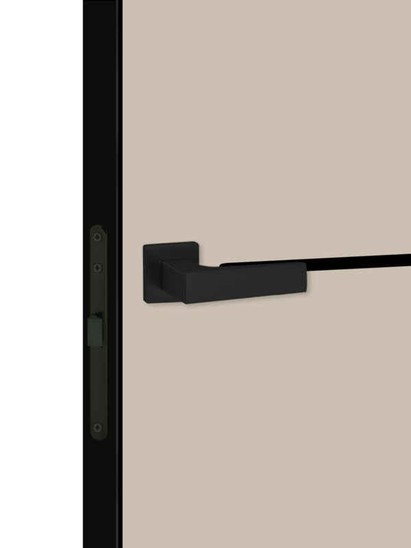 Кварцит, 700х2000, LR, б/врезки замка и петель, кромка ABS 2мм с 4х ст., цвет черный, молдинг цвет черный