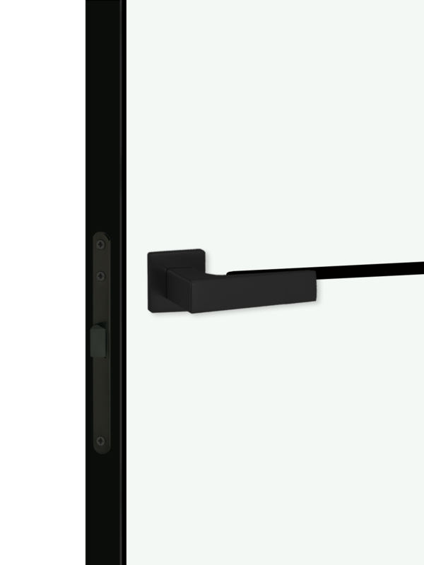 Эльбрус, 800х2000, LR, б/врезки замка и петель, кромка ABS 2мм с 4х ст., цвет черный, молдинг цвет черный