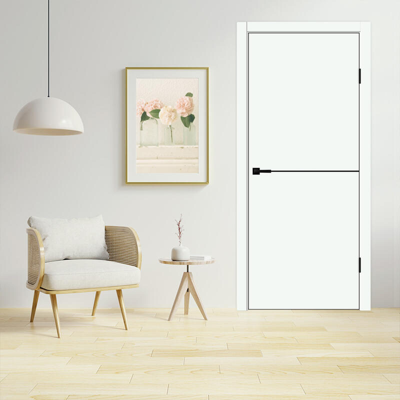 Эльбрус, 900х2000, LR, б/врезки замка и петель, кромка ABS 2мм с 4х ст., цвет черный, молдинг цвет черный