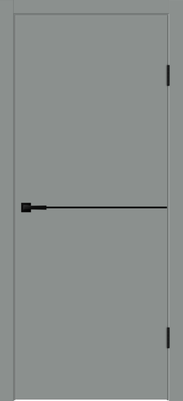 Серый Агат, 600х2000, LR, б/врезки замка и петель, кромка ABS 2мм с 4х ст., молдинг цвет черный