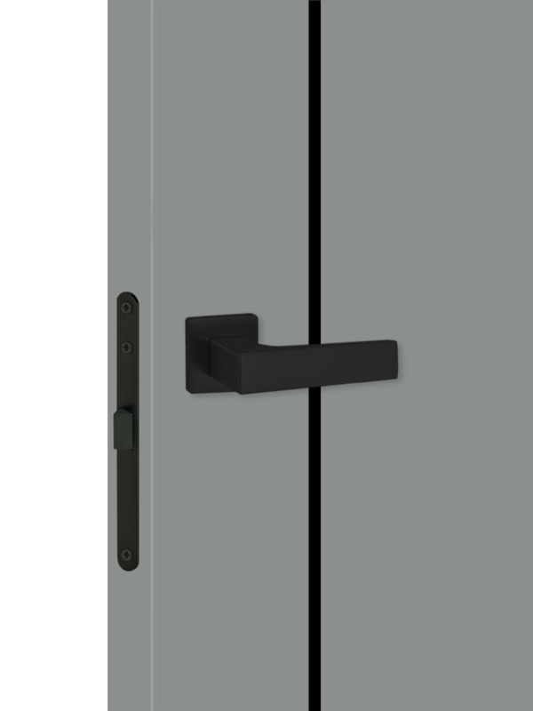 Серый Агат, 700х2000, LR, б/врезки замка и петель, кромка ABS 2мм с 4х ст., молдинг цвет черный