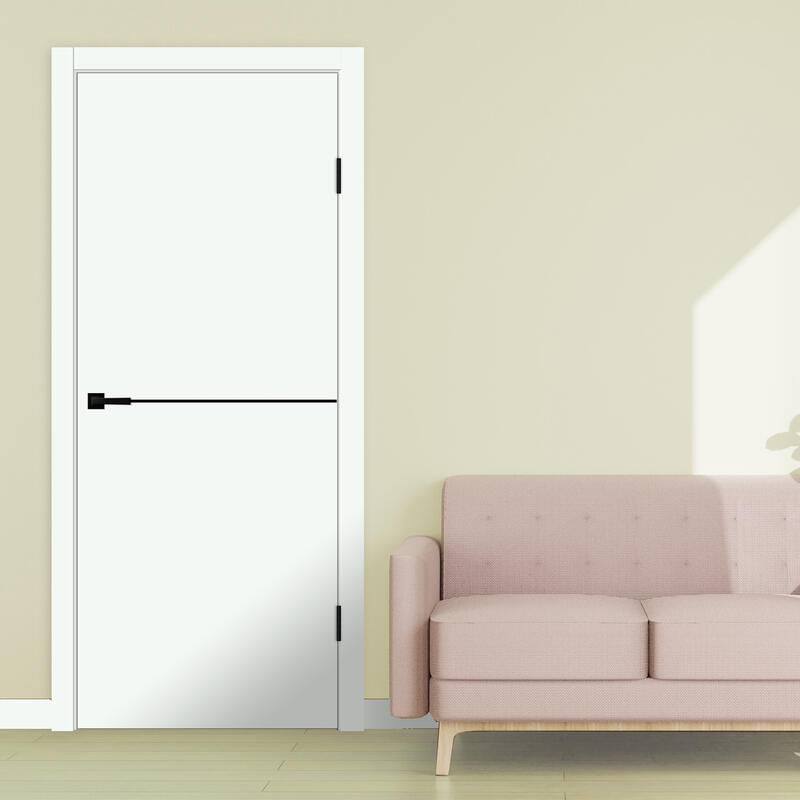 Эльбрус, 600х2000, LR, б/врезки замка и петель, кромка ABS 2мм с 4х ст., молдинг цвет черный