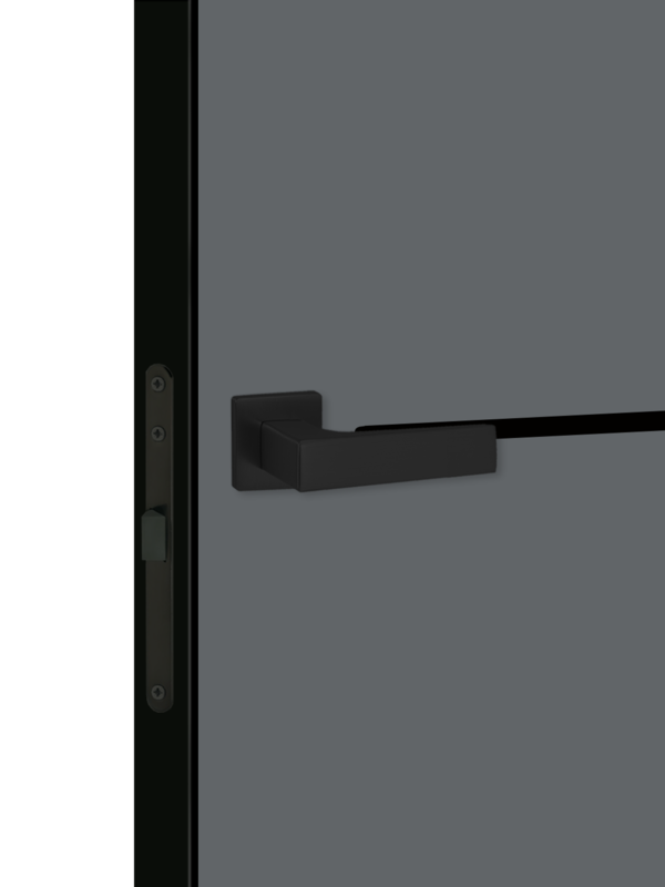 Вулкан, 900х2000, LR, б/врезки замка и петель, кромка ABS 2мм с 4х ст., цвет черный, молдинг цвет черный