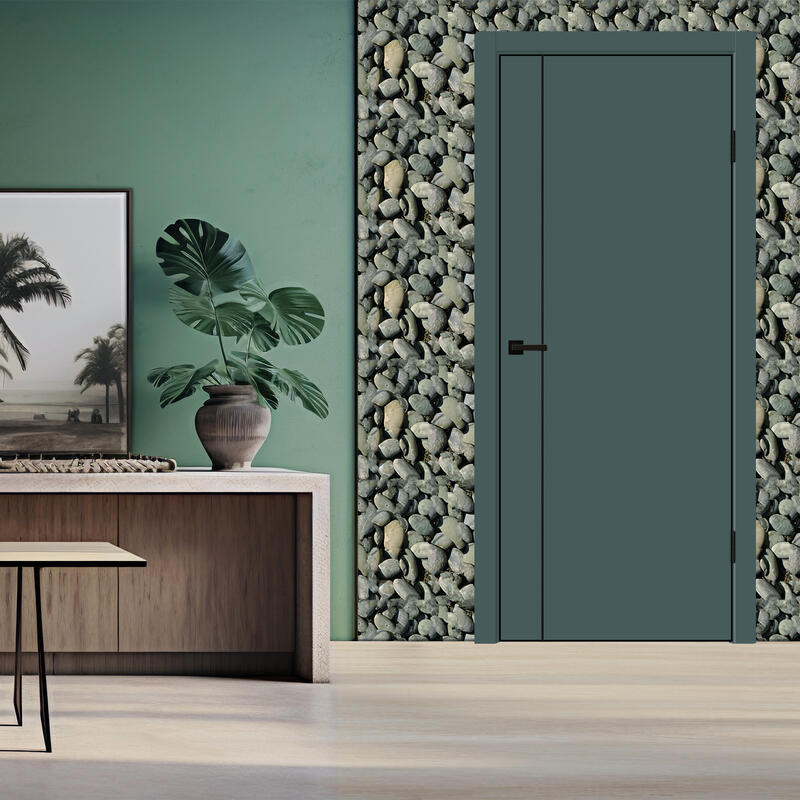 Яшма, 800х2000, LR, з. M1895 BL (черный), без врезки п/петли, чёрная алюм. кромка с 4х ст.