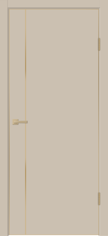 Кварцит, 600х2000, LR, з. M1895 MSG, без врезки п/петли, алюм. кромка шампань с 4х ст.