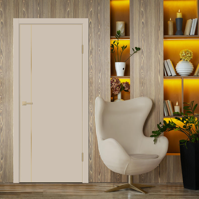 Кварцит, 600х2000, LR, з. M1895 MSG, без врезки п/петли, алюм. кромка шампань с 4х ст.