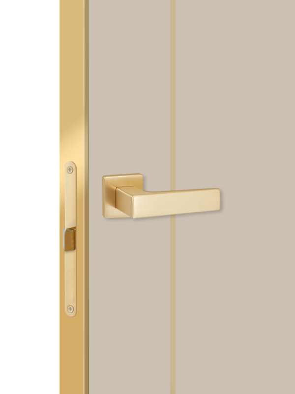 Кварцит, 700х2000, LR, з. M1895 MSG, без врезки п/петли, алюм. кромка шампань с 4х ст.