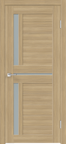 Межкомнатная дверь экошпон DUPLEX 3 со стеклом без притвора цвет Дуб Бавария 600х2000