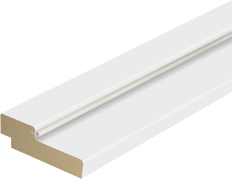 Дверная коробка ламинат 74х30 мм Белый М 7х21 (670х2076)