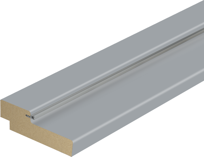 Дверная коробка ламинат 74х30 мм RAL 7040 серый М 7х21 (670х2076)