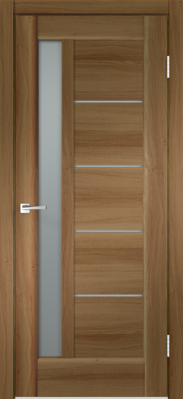 Орех Золотой, 600х2000, LR, б/врезки замка и петель, стекло Мателюкс