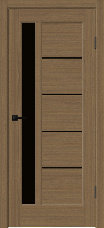 Межкомнатная дверь SOFTWOOD PREMIER 3 со стеклом без притвора Орех американский мореный 600х2000
