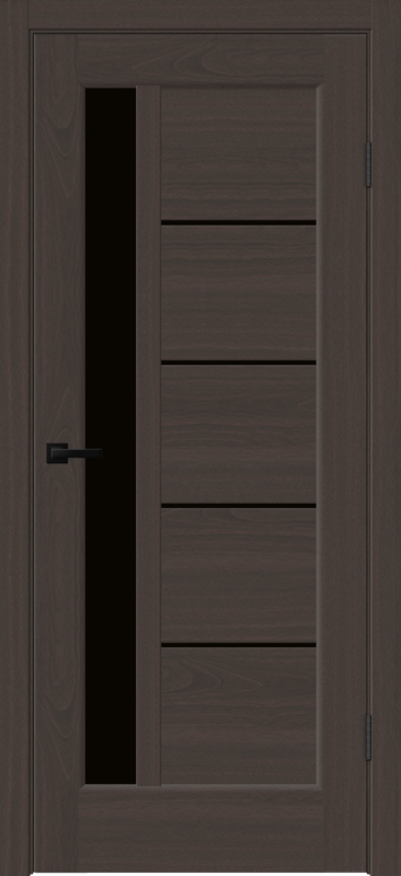 Межкомнатная дверь SOFTWOOD PREMIER 3 со стеклом без притвора Орех американский шоколад 600х2000