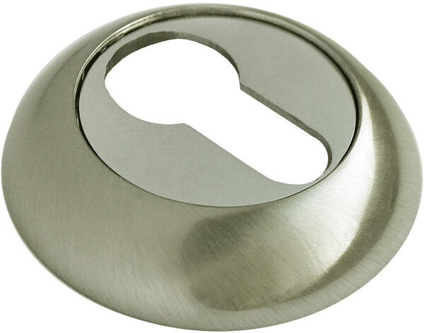 Накладка на евроцилиндр RAP KH RUCETTI белый никель/хром