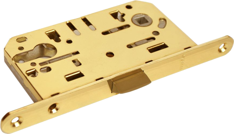 Защелка бесшумная под цилиндр 1885P с отв.планкой, MORELLI Золото