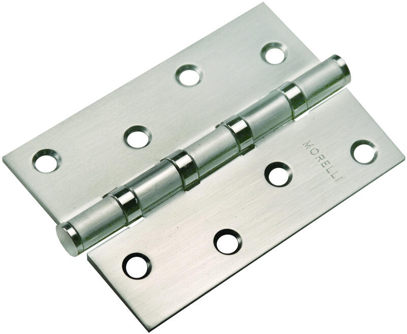 Петля стальная универсальная MS 100х70х2,5-4BB SN, цвет - никель MORELLI