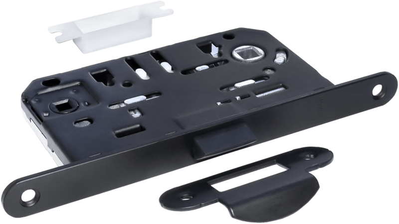 Защелка бесшумная сантехническая 1895P с отв.планкой, MORELLI Чёрный