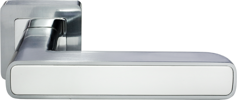 Ручка дверная DIY MH-44-S55 MORELLI хром матовый/белый
