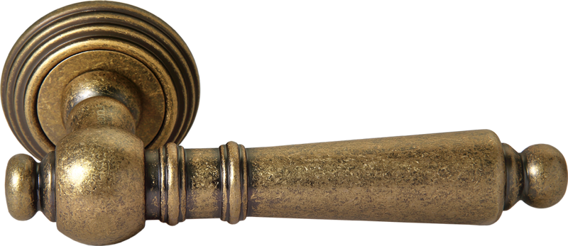 Ручка дверная RAP-CLASSIC-L 8 RUCETTI старая античная бронза