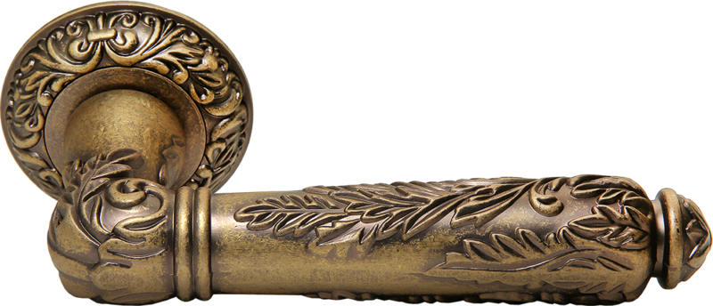 Ручка дверная RAP-CLASSIC-L 7 RUCETTI старая античная бронза