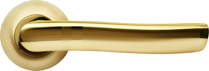 Ручка дверная RAP 3 SG/GP, цвет - матовое золото/золото RUCETTI