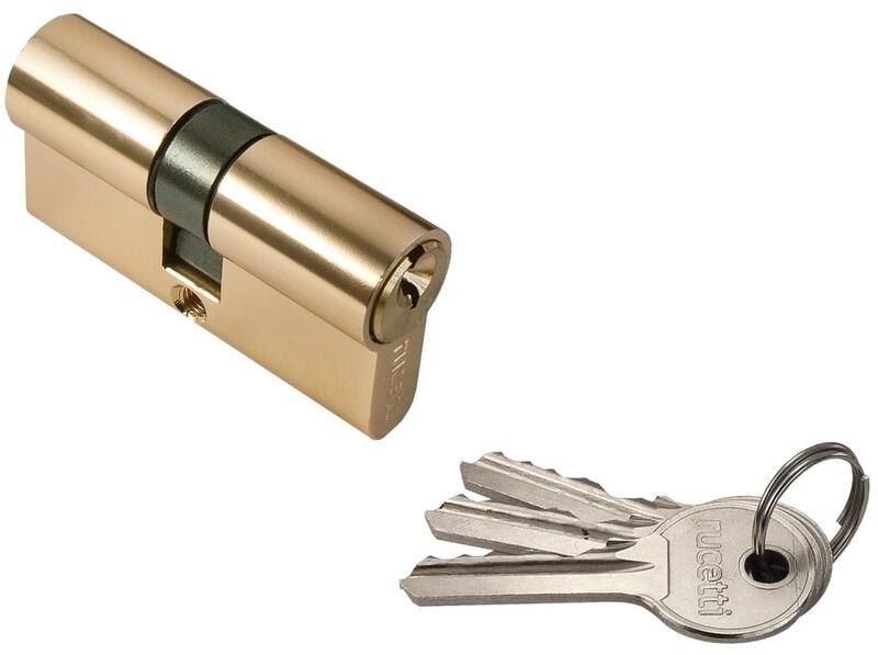 Цилиндр ключ/ключ R60C (60мм), RUCETTI Золото