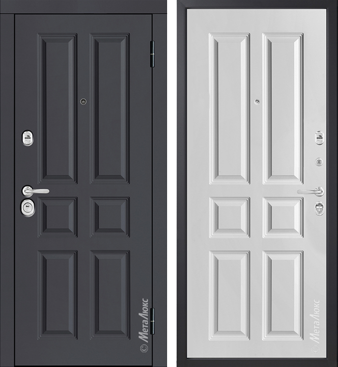 Стальная дверь Металюкс - М773/3 , 2050*870*82 левая 2050*870*82